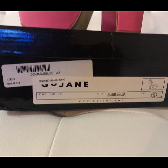 GoJane Bubblegum Pink Block Heels - Picture 4 of 4